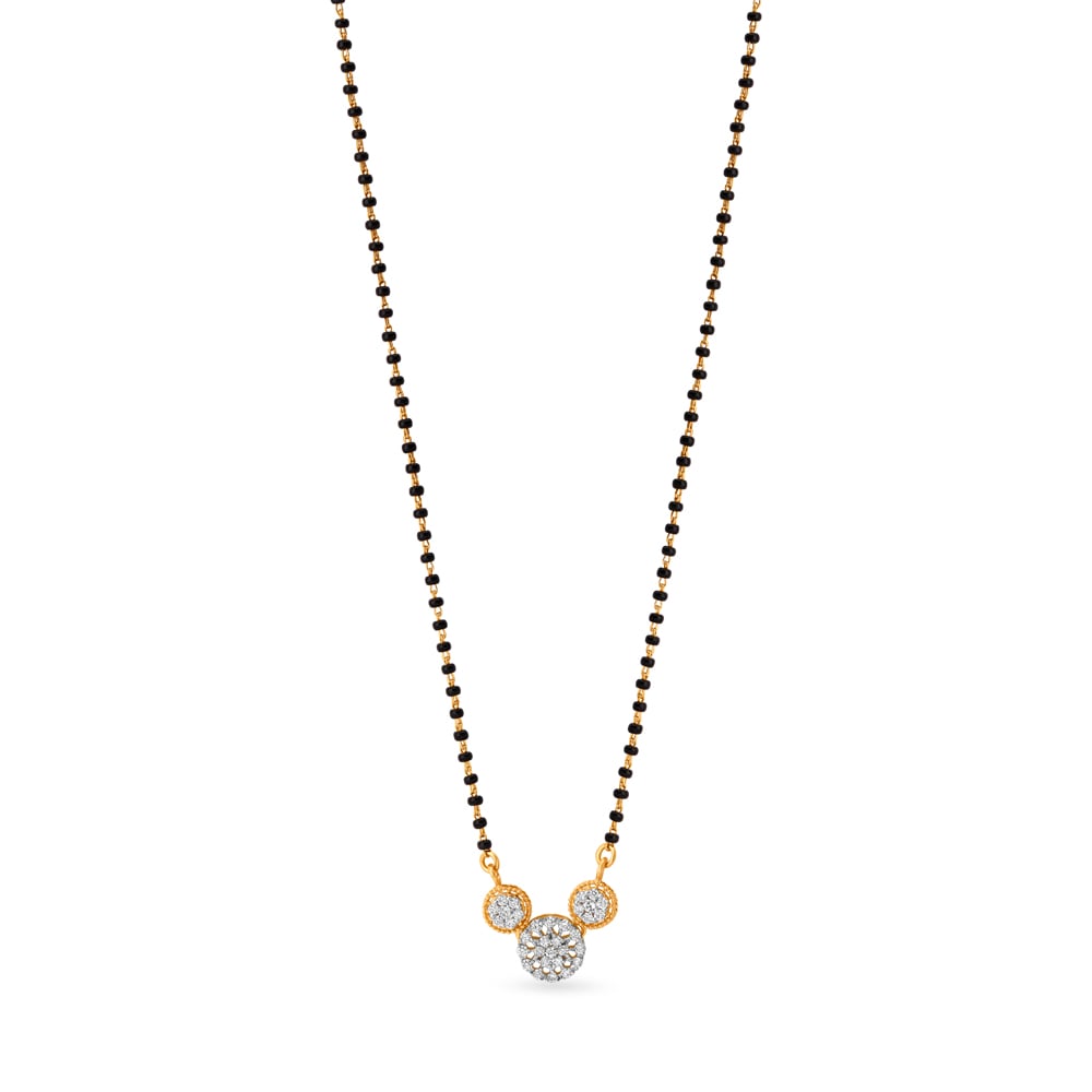 Trio Spark Diamond Mangalsutra,,hi-res image number null