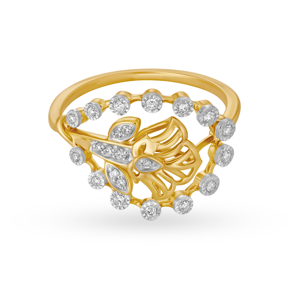 Pear Shape Diamond Finger Ring,,hi-res image number null
