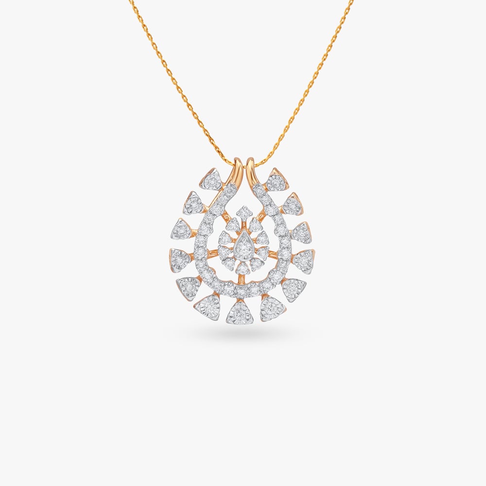 Gleaming Crest Diamond Pendant,,hi-res image number null