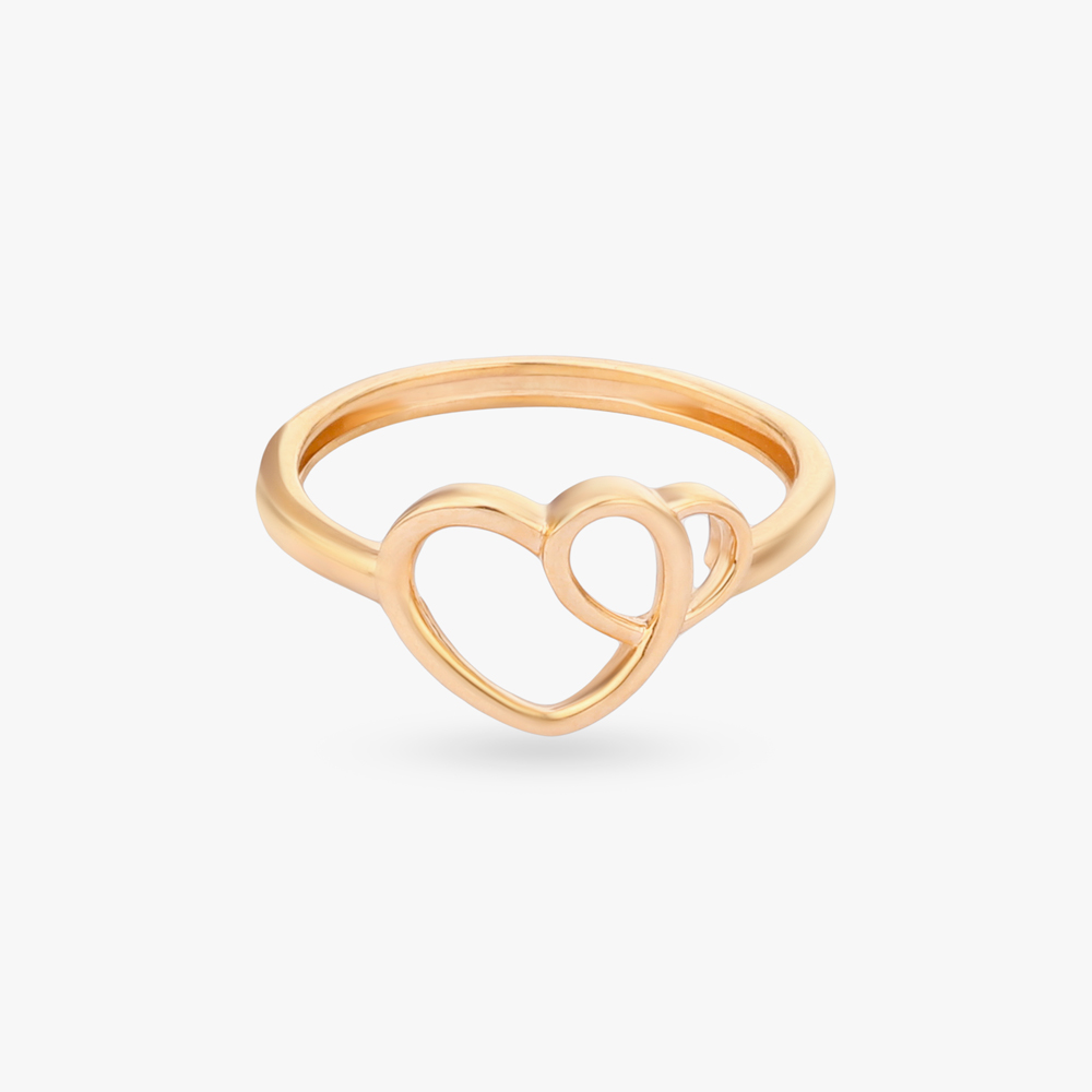 Endless Heart Gold Ring,,hi-res image number null