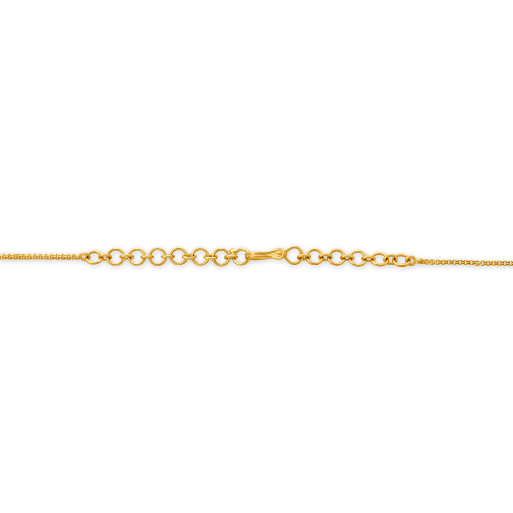 Traditional Floral Motif Gold Necklace,,hi-res image number null