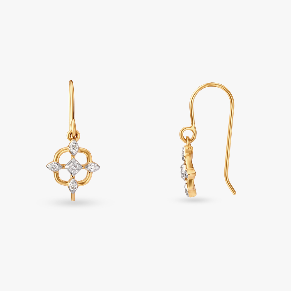 Luminous Elegance Diamond Drop Earrings,,hi-res image number null