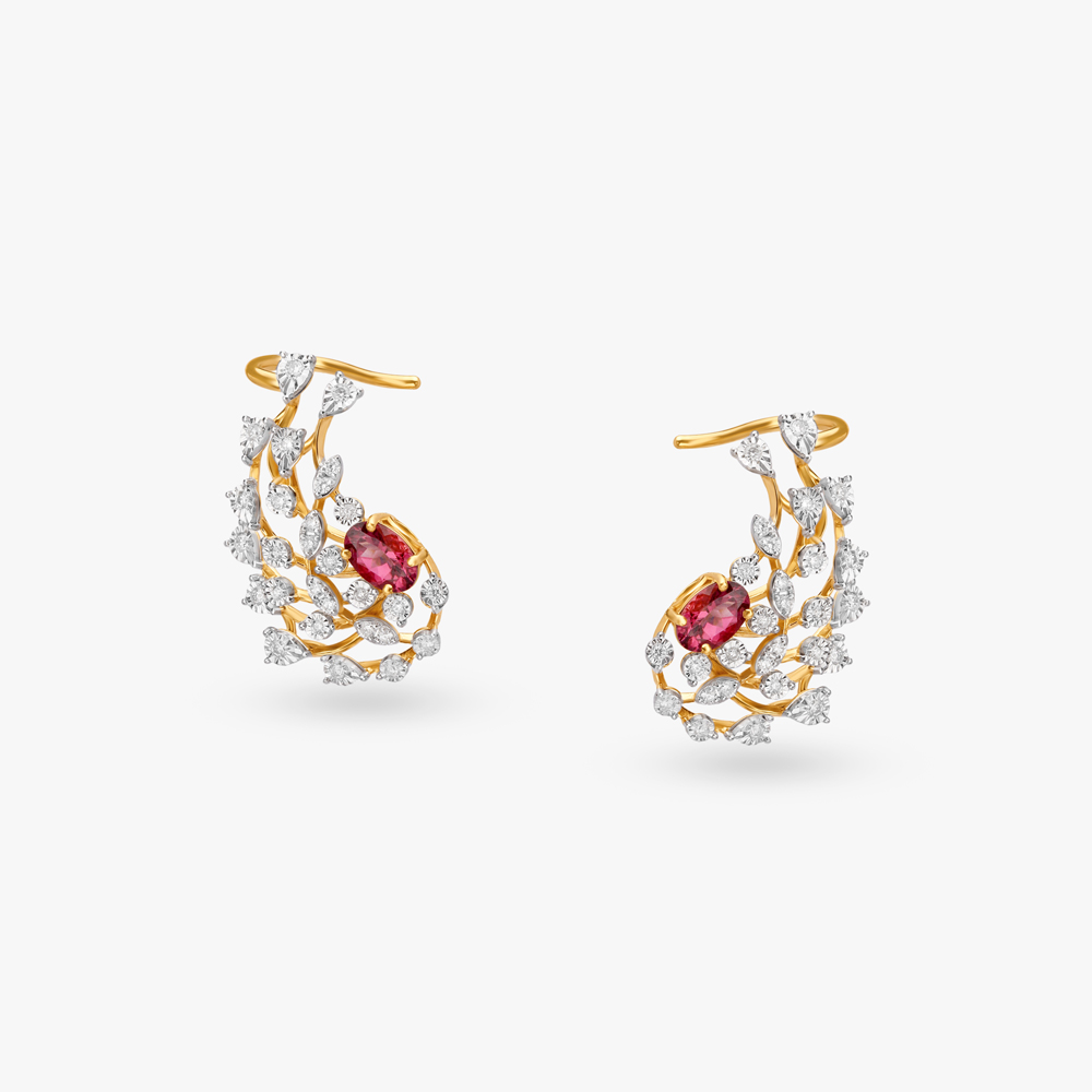 Opulent Diamond Pendant and Earrings Set,,hi-res image number null