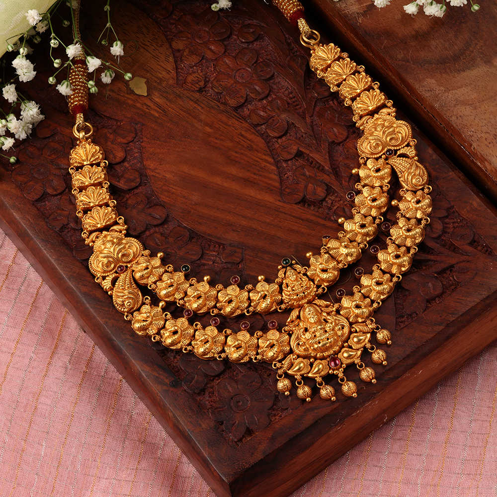 Alluring Layered Lakshmi Necklace,,hi-res image number null