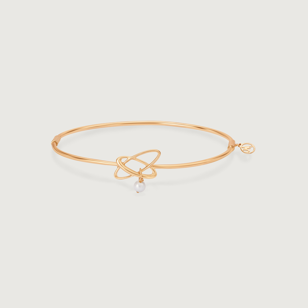 Enchanted Pearl Orbit 14KT Bangle,,hi-res image number null