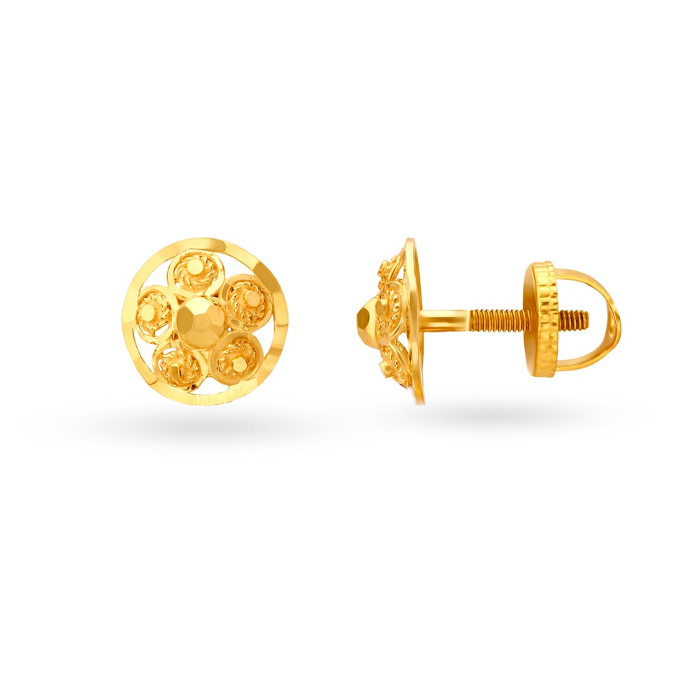 Bold Layered Gold Jhumkas,,hi-res image number null