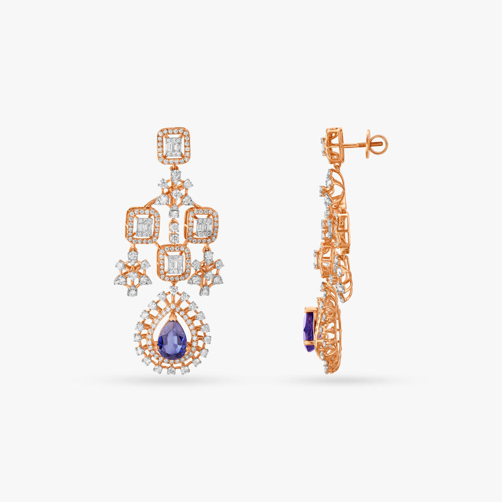 Lovely Gleam Diamond Necklace Set,,hi-res image number null
