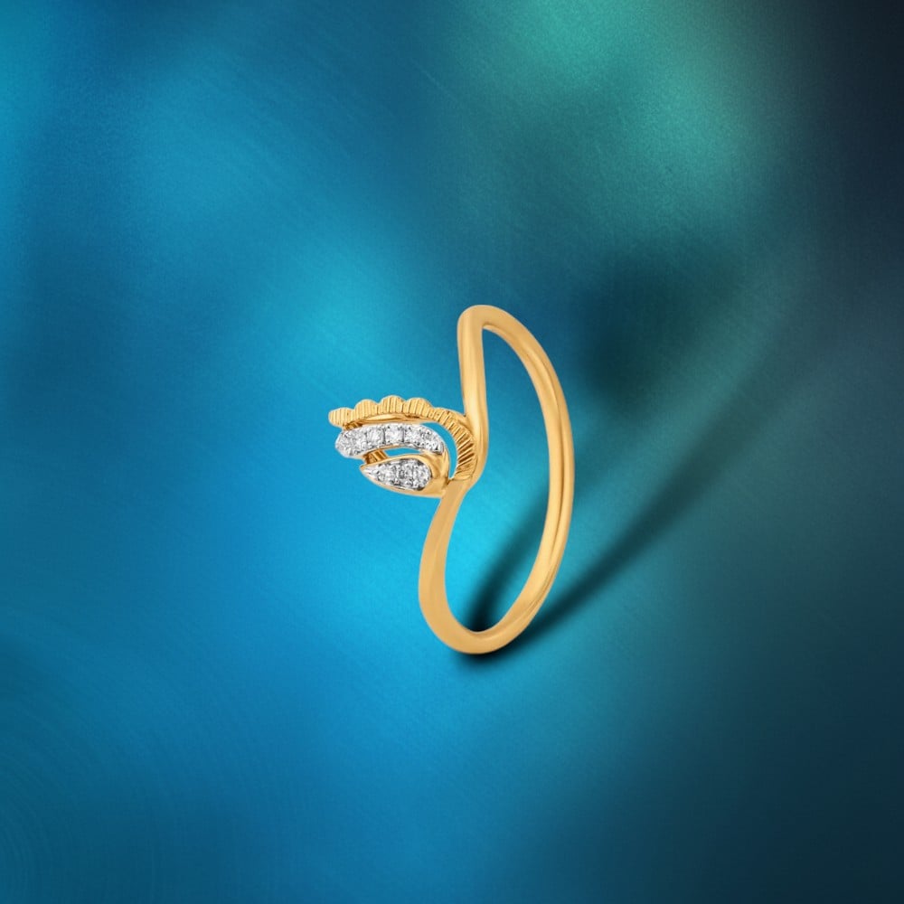 Crescent Sweep Diamond Ring,,hi-res image number null