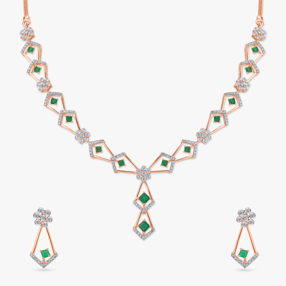 

Sparkle Pop Diamond Necklace Set