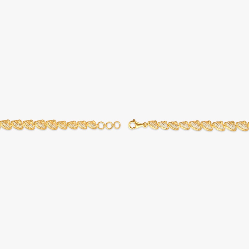 Whispering Leaves Gold Bracelet,,hi-res image number null
