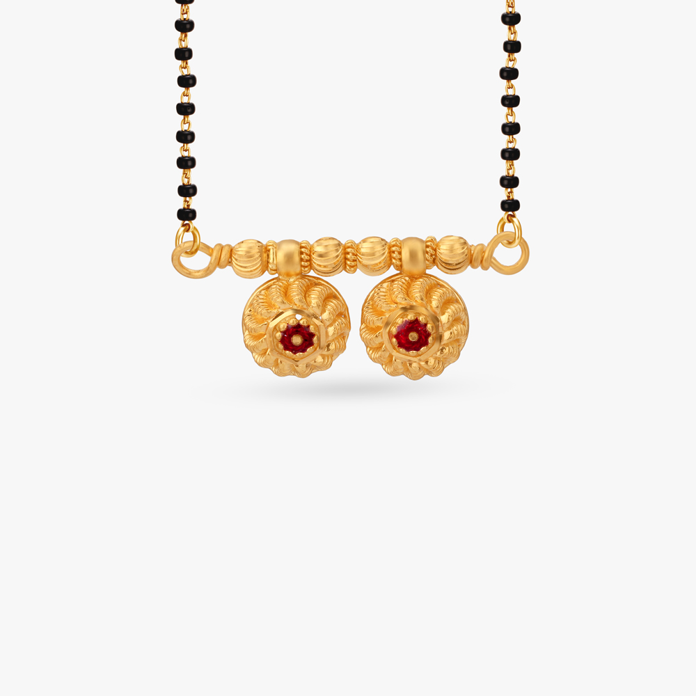 

Heritage Charm Gold Thali Pendant