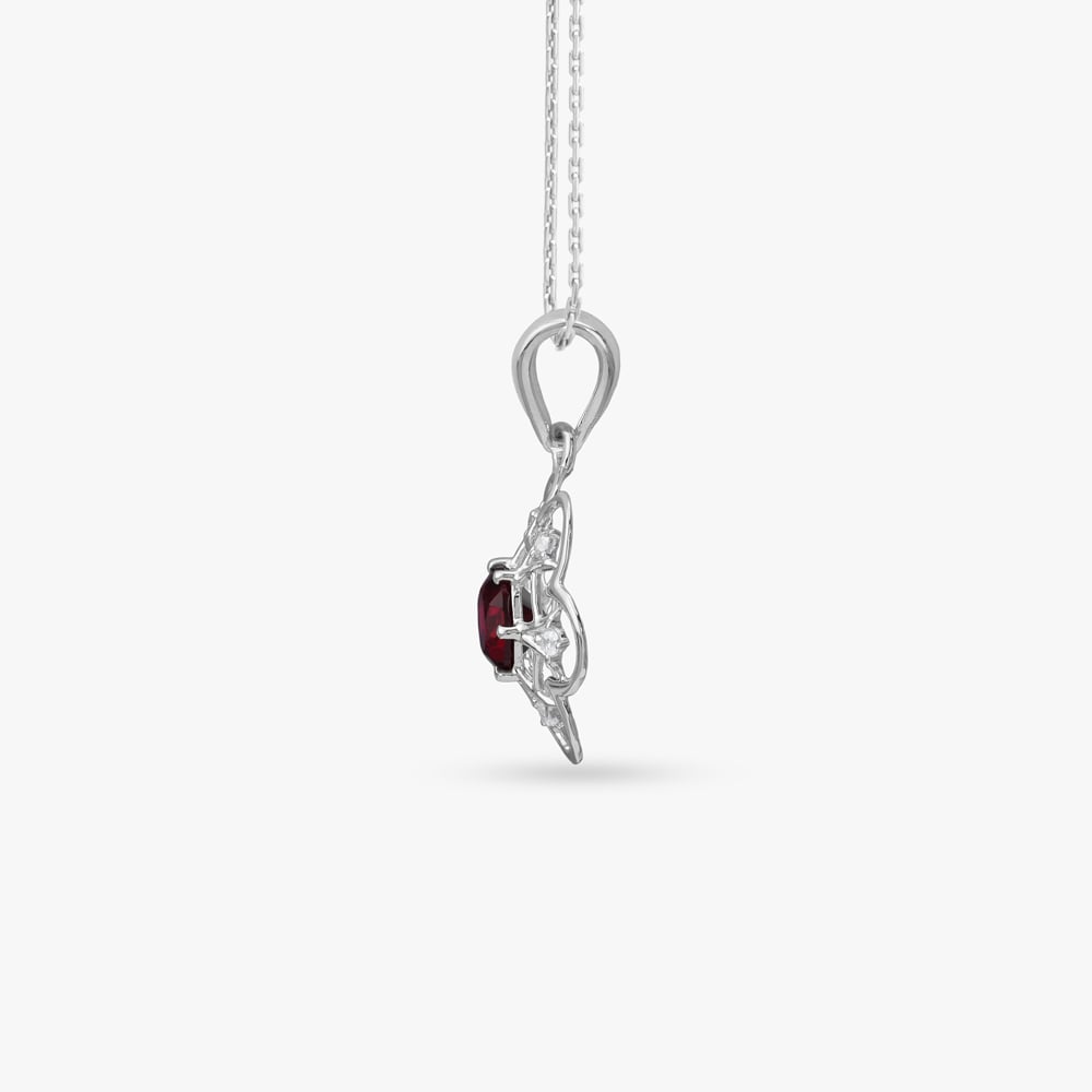 Twilight Lotus Silver Pendant and Earrings Set,,hi-res image number null