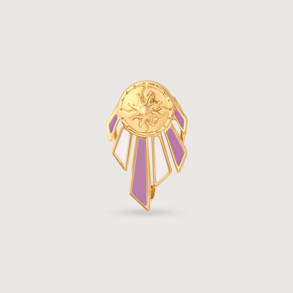 Luminous Enamel Gold Brooch Pendant,,hi-res image number null