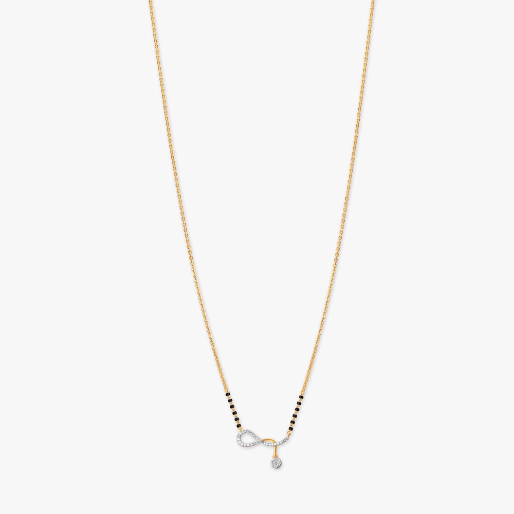 

Infinity Charm Diamond Mangalsutra