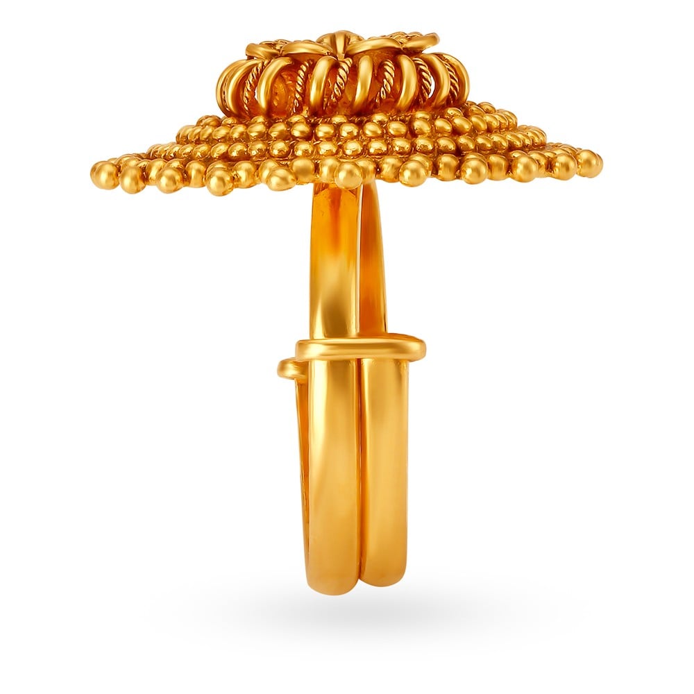 Antique Floral Gold Ring,,hi-res image number null