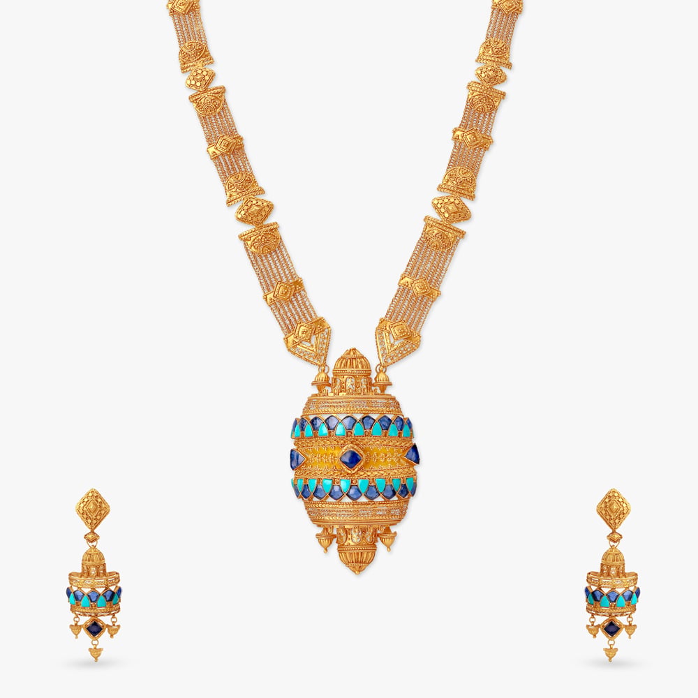 Mirage in the Sky Gold Necklace Set,,hi-res image number null