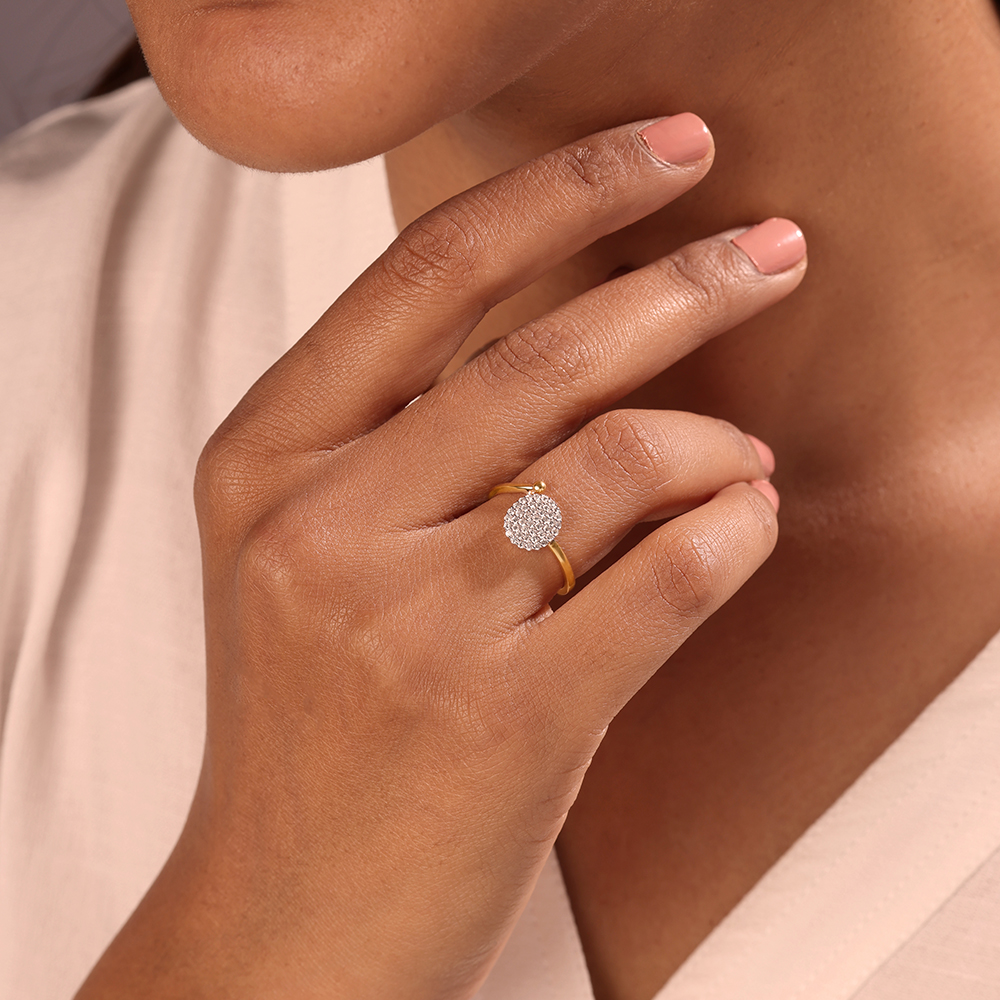 Glowing Halo 14KT Gold & Diamond Ring,,hi-res image number null