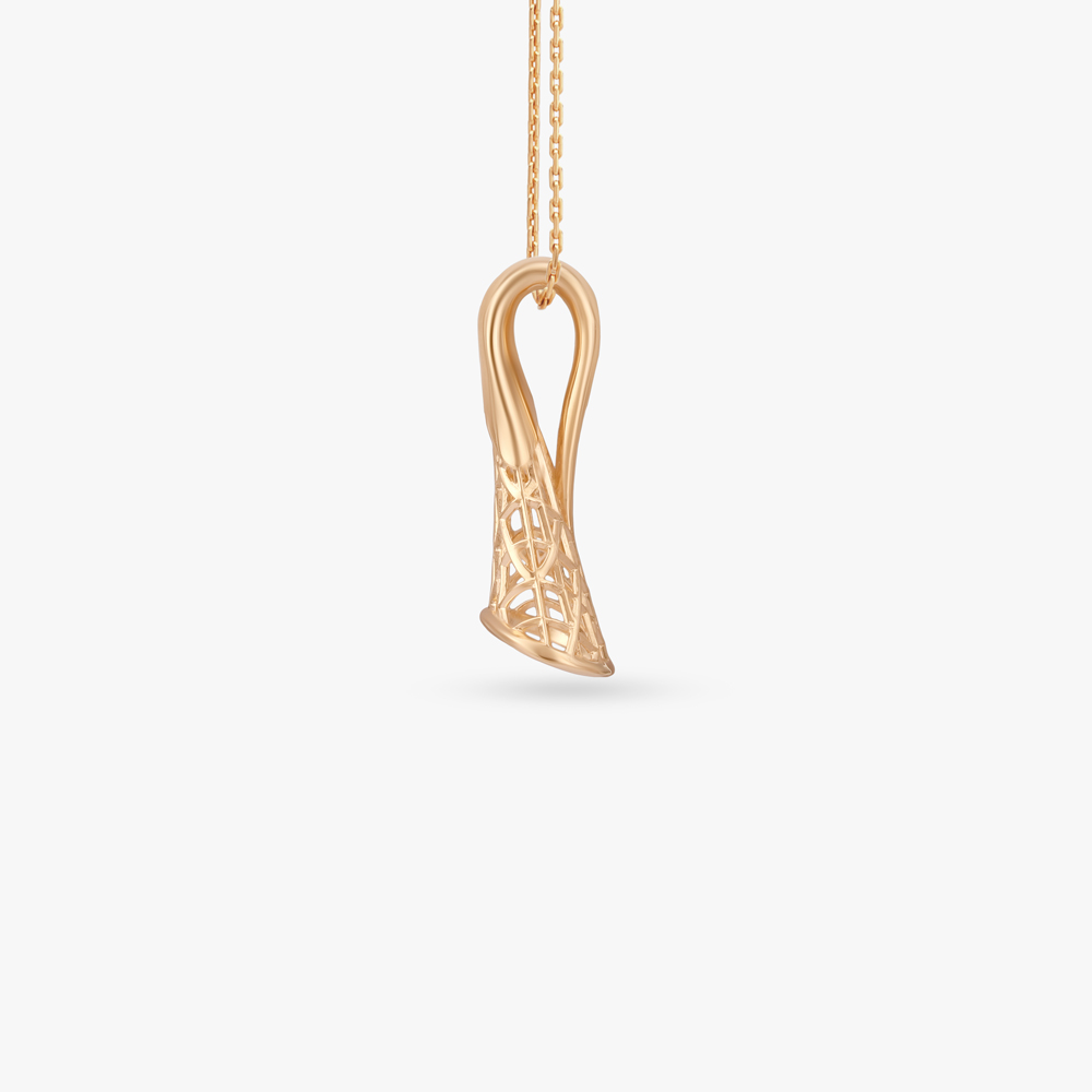 Aurora Lattice Gold Pendant and Earrings Set,,hi-res image number null
