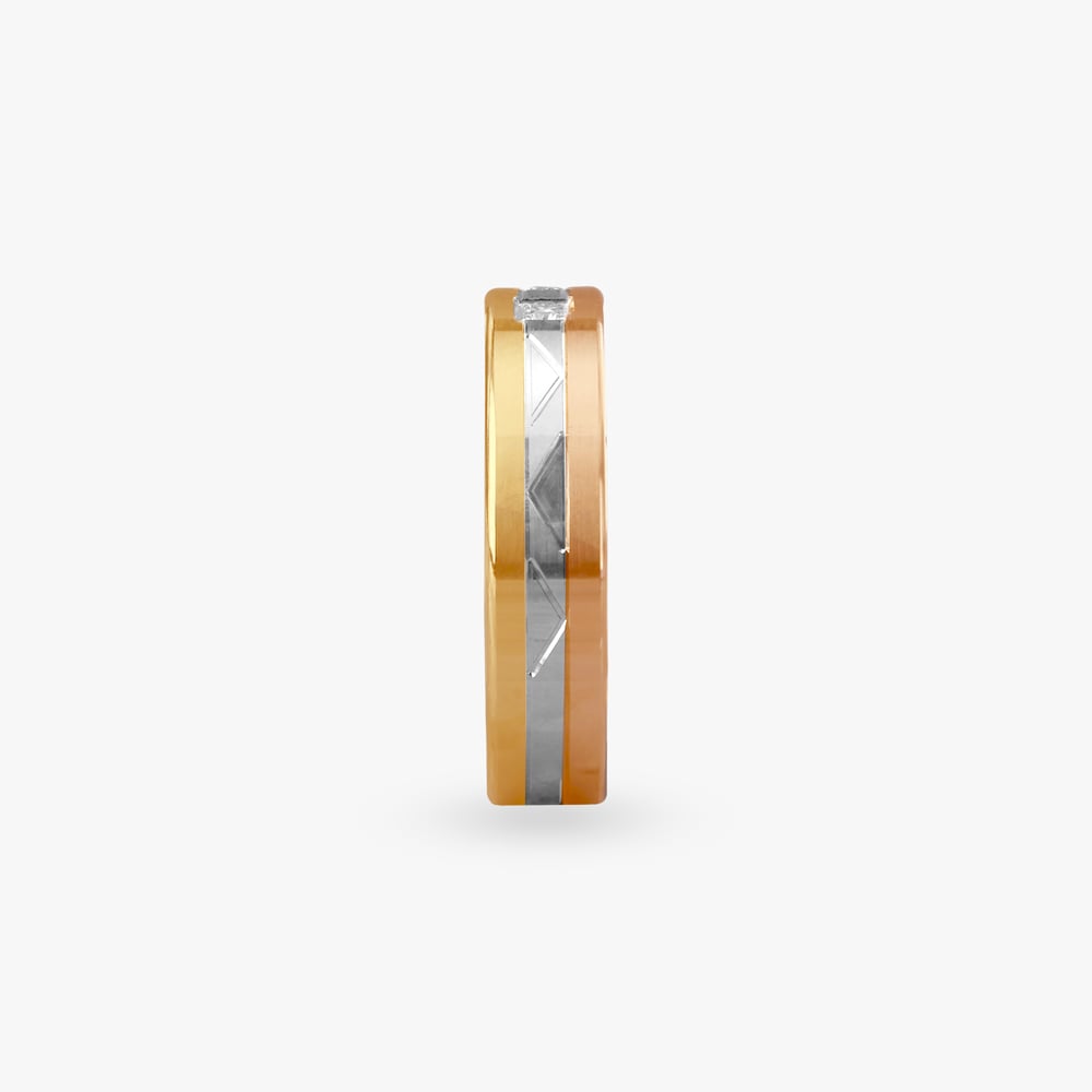 Trinity Edge Diamond Ring for Men,,hi-res image number null