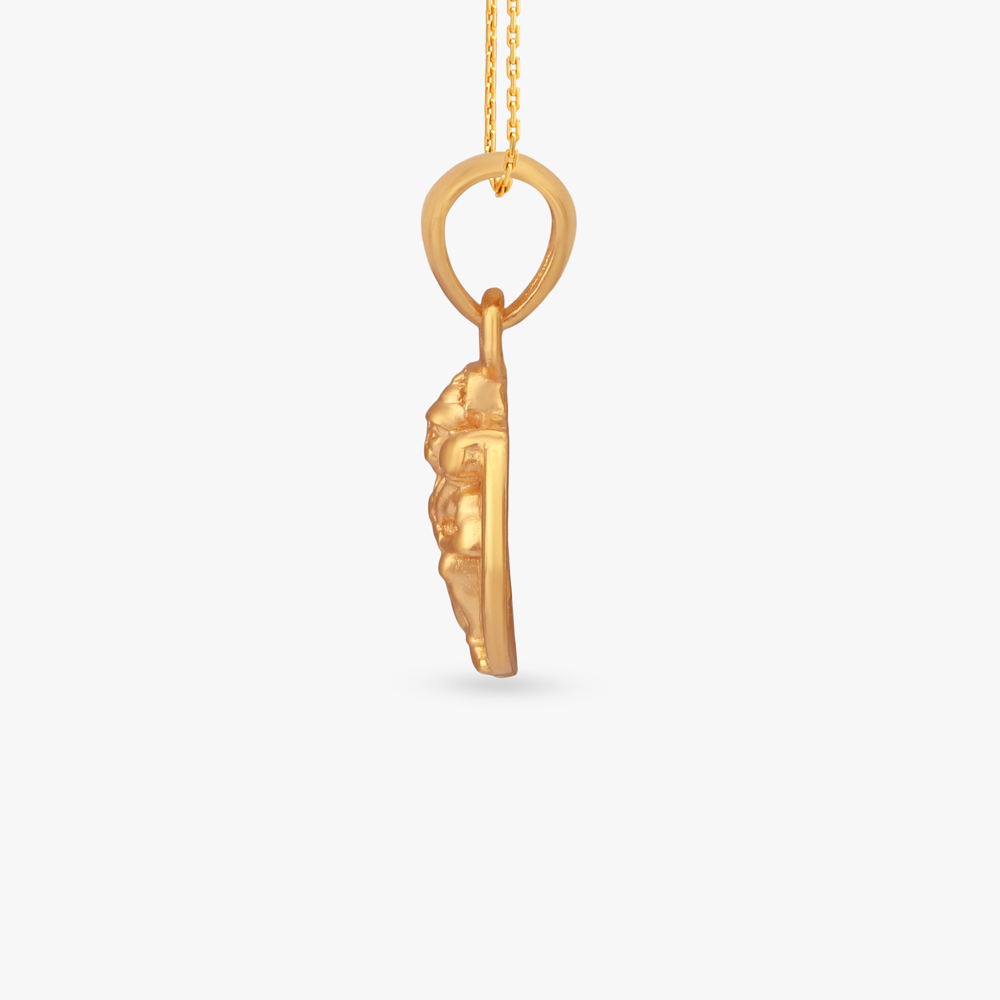 Veer Hanuman Gold Pendant for Men,,hi-res image number null