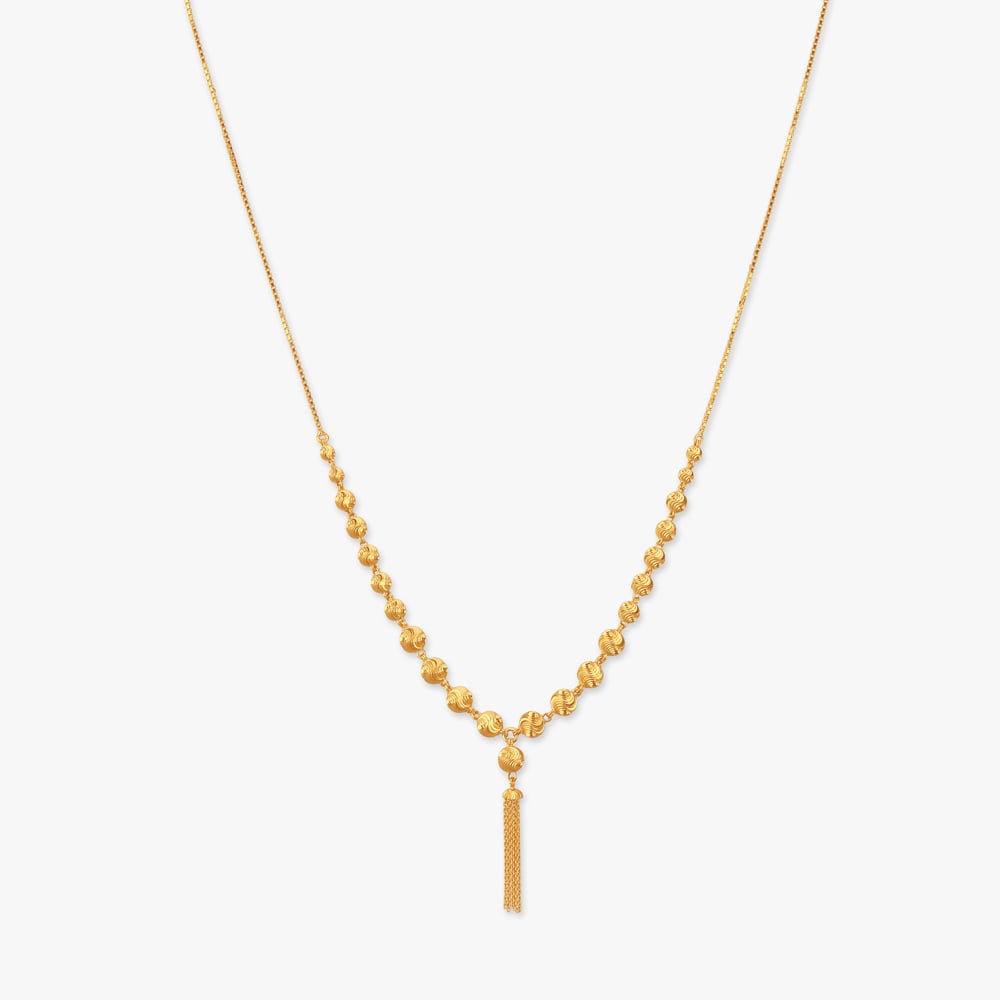

Tassel Bead Gold Chain