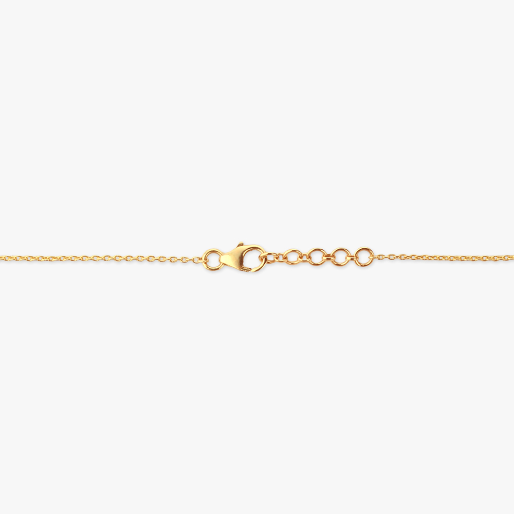 Bloom Crest Gold Pendant with Chain,,hi-res image number null