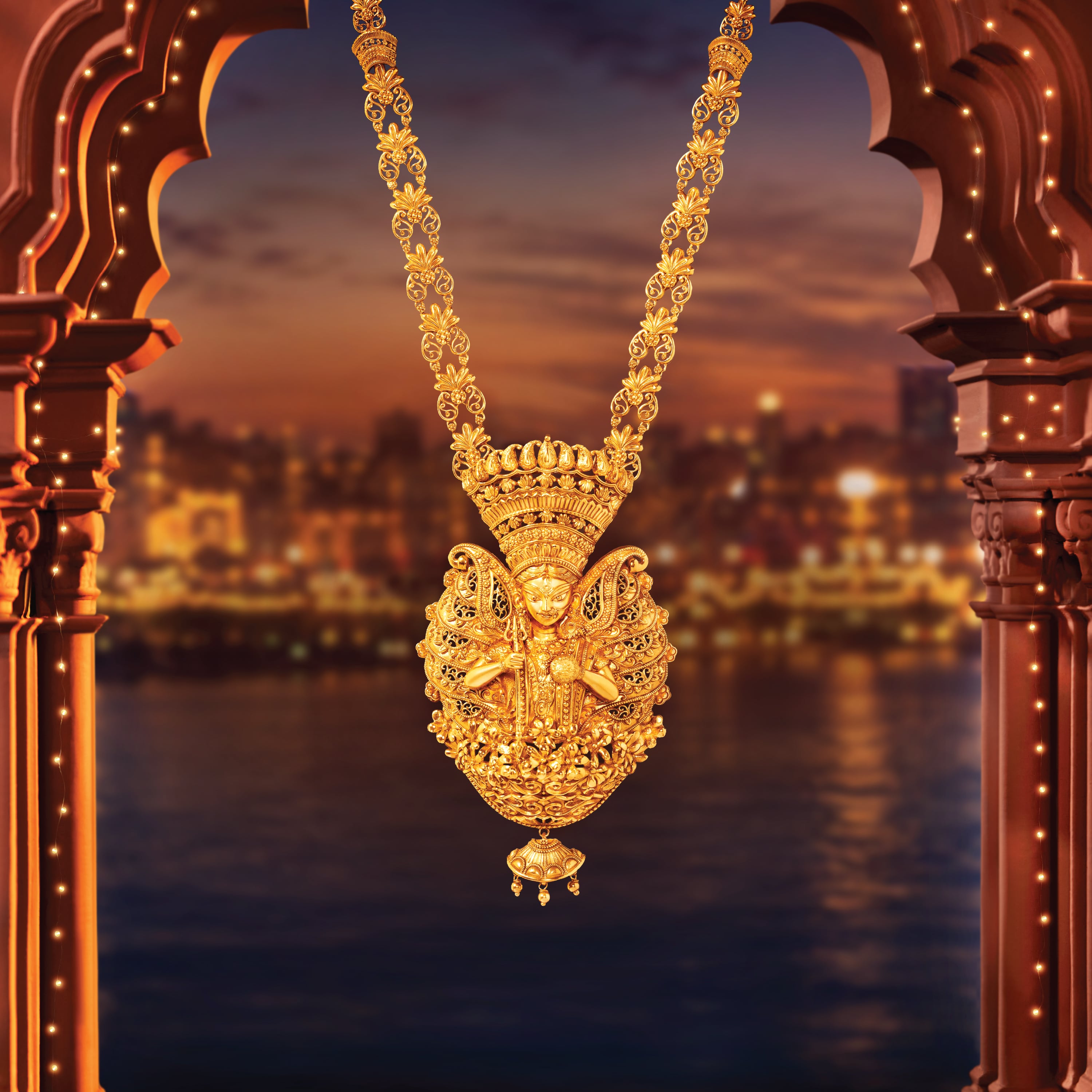 Mahima Gold Sita Haar Set,,hi-res image number null