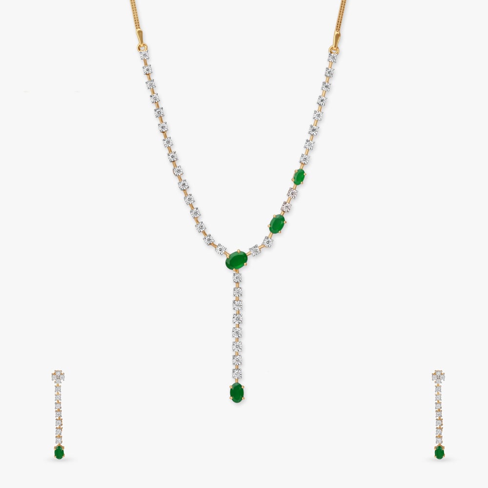 

Luminous Diamond Necklace Set