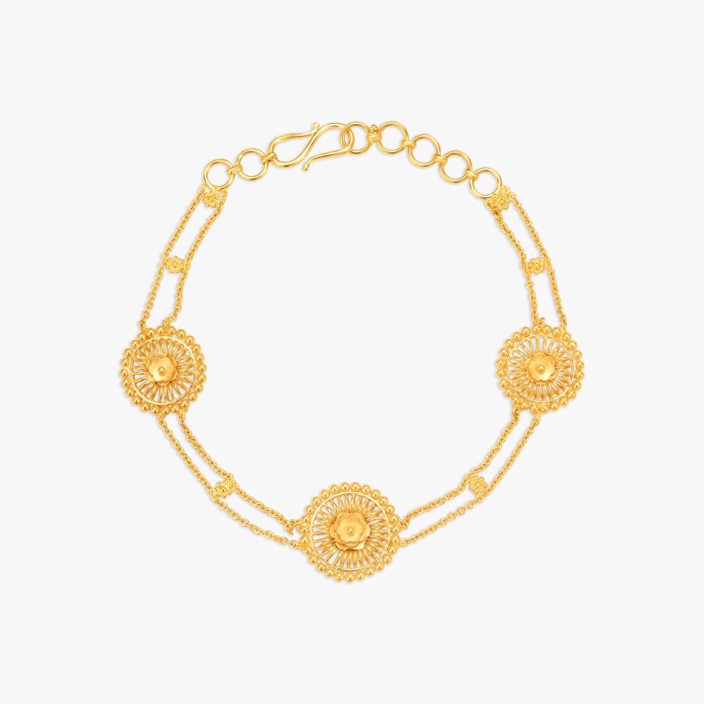 Opulent Floral Bracelet