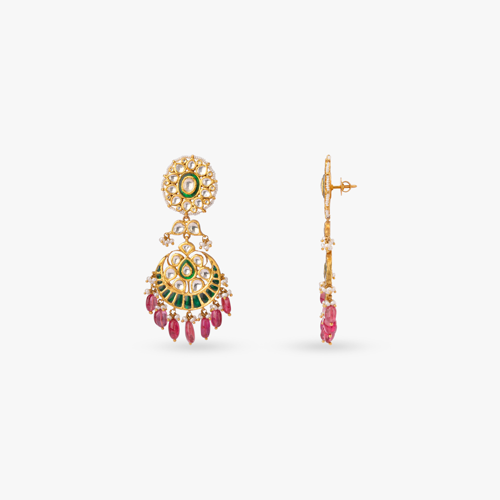 Necklace Set with Kundan-Style Stones,,hi-res image number null