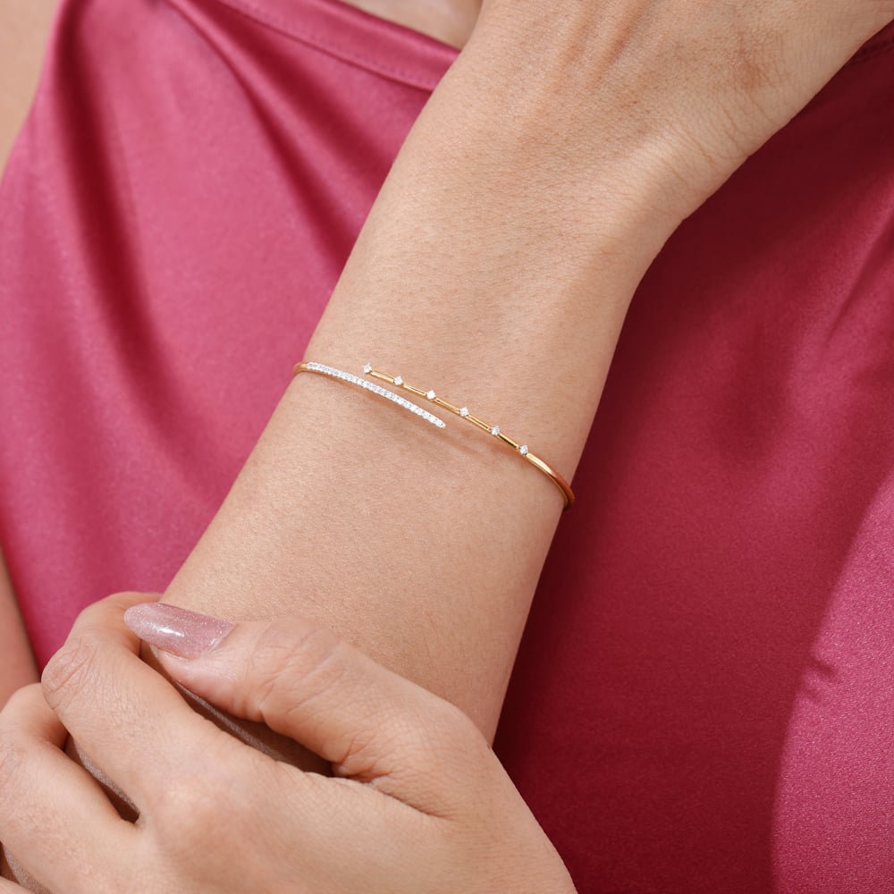 Sleek Balance Diamond Bangle,,hi-res image number null