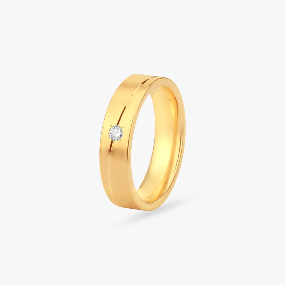 Solo Spark Diamond Finger Ring For Men,,hi-res image number null