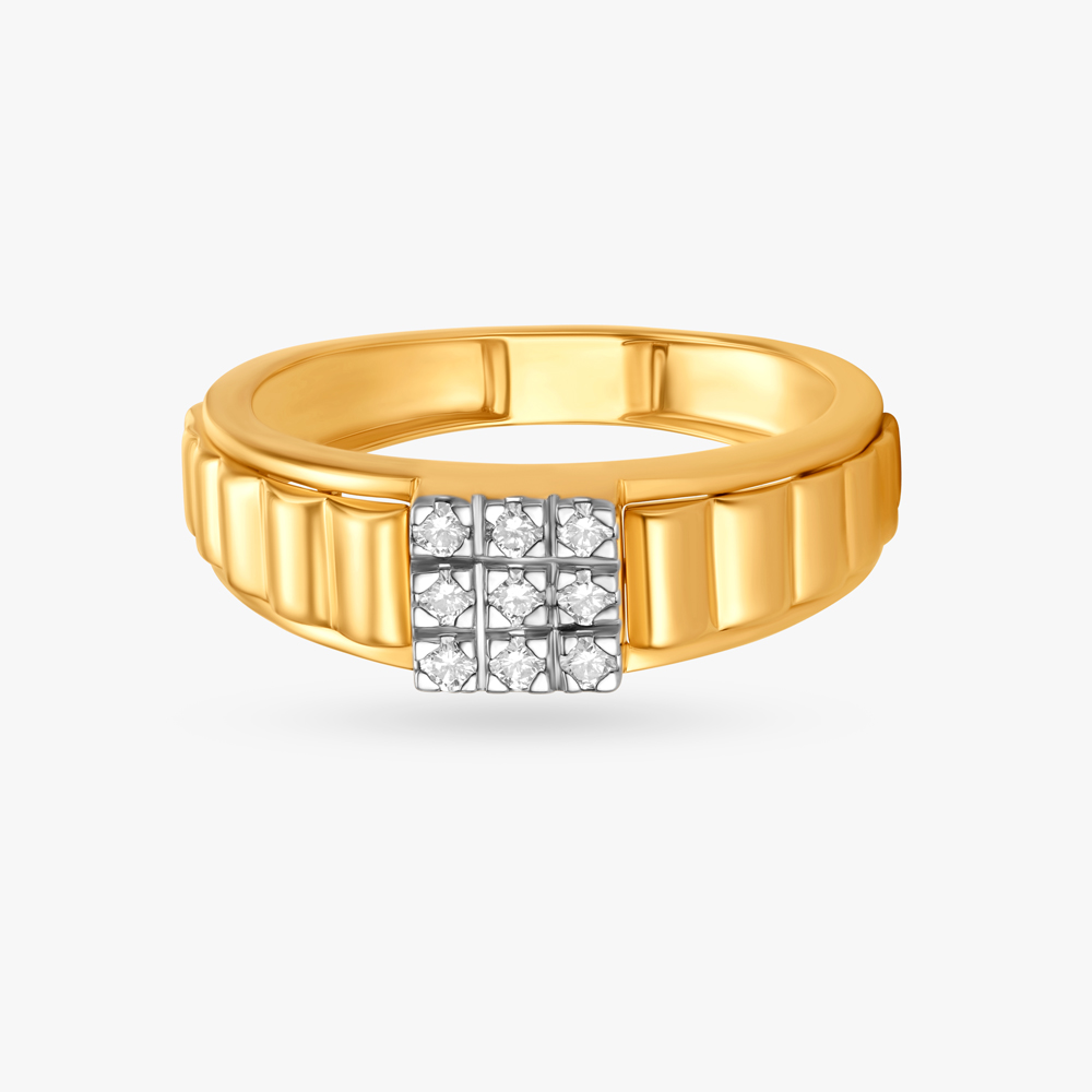 Sharp Diamond Ring for Men