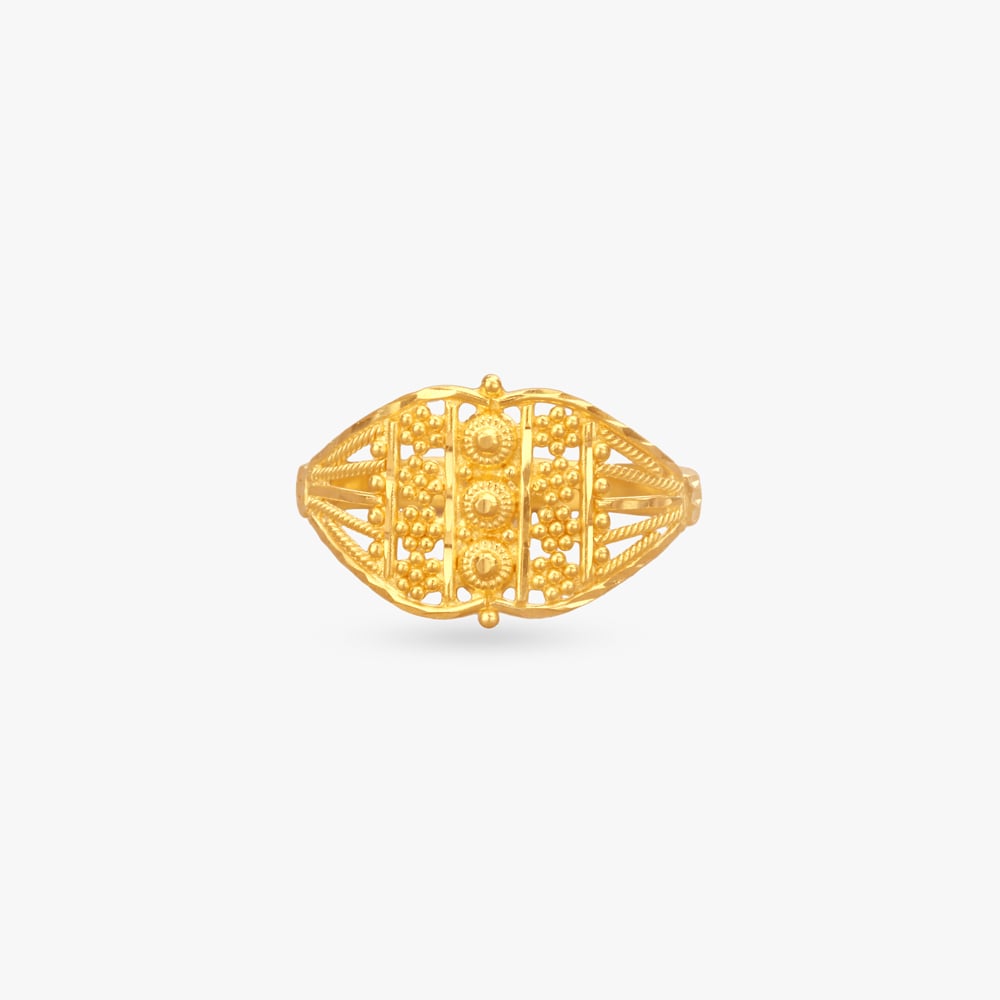 

Heritage Mesh Gold Ring
