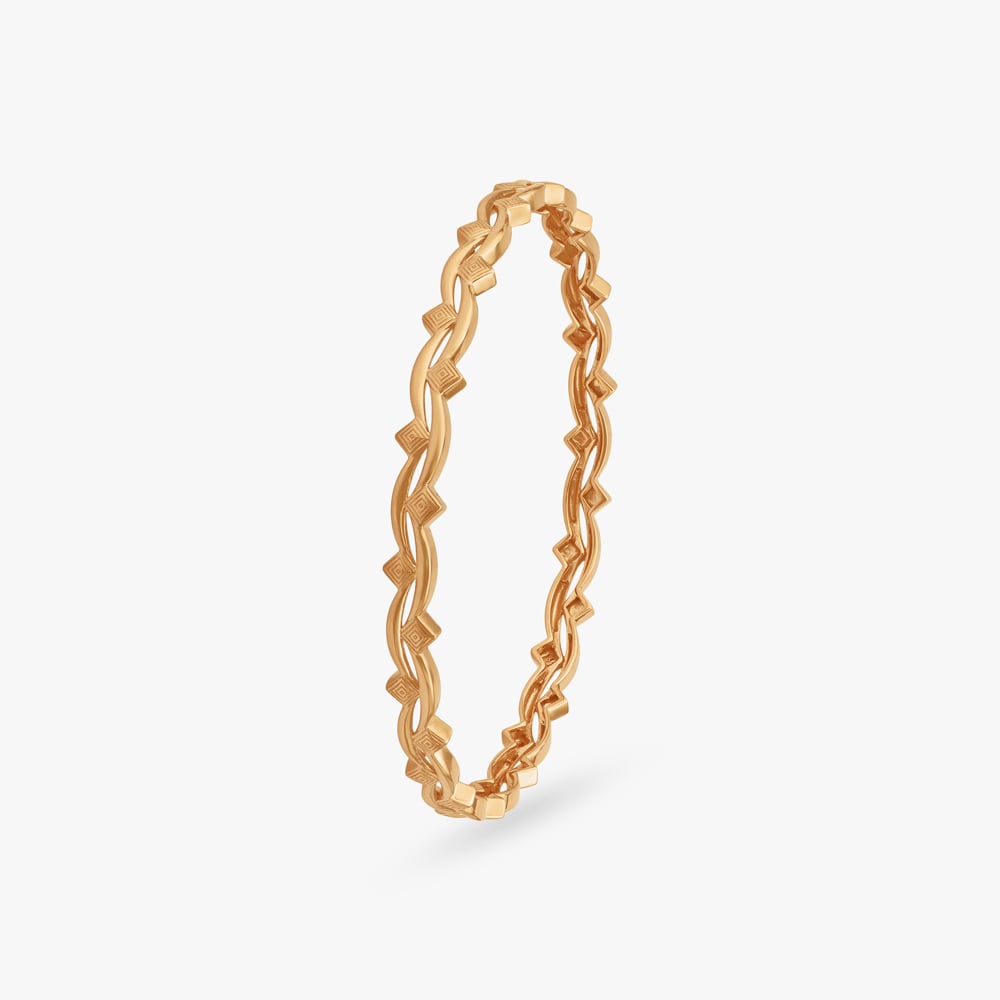 Twisted Grace Gold Bangles,,hi-res image number null