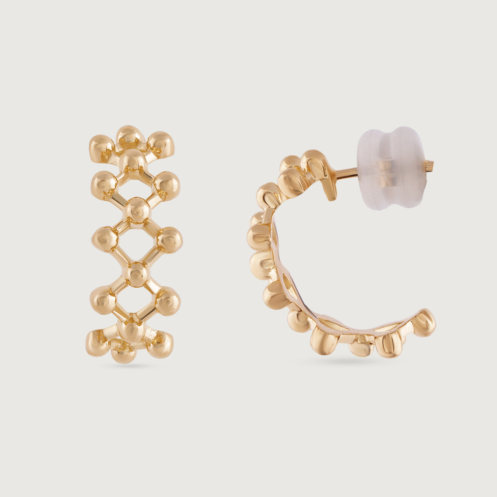 Elegant Cascade Gold Drop Earrings,,hi-res image number null