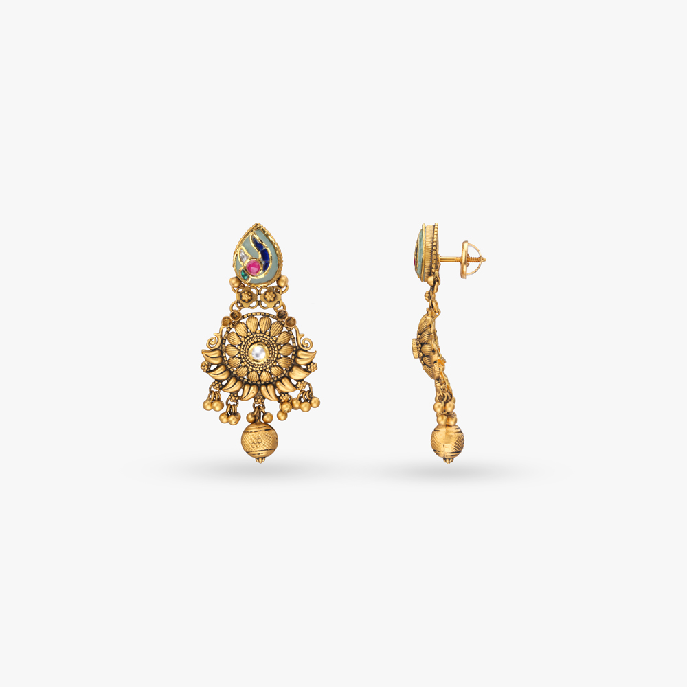Ghungroo Gatha Gold Necklace set,,hi-res image number null