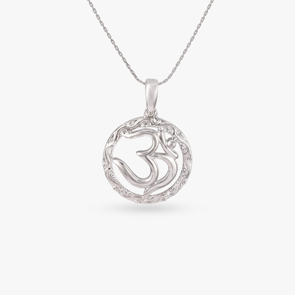 

Om Medallion Silver Pendant