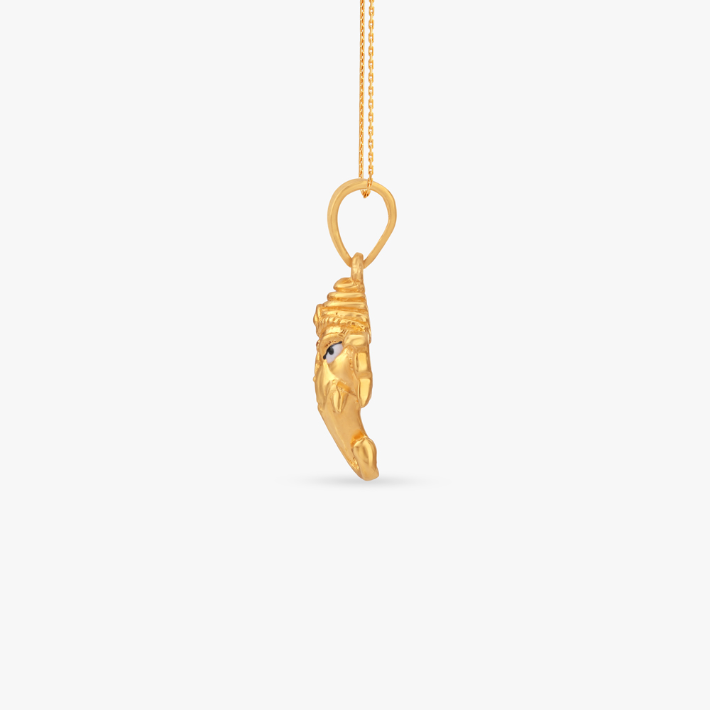 Jai Ganesh Gold Pendant,,hi-res image number null