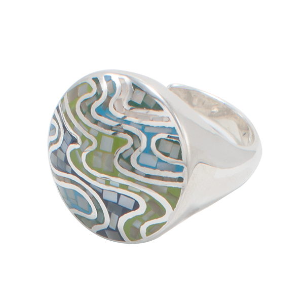 Capture The Ocean In A Silver Ring,,hi-res image number null