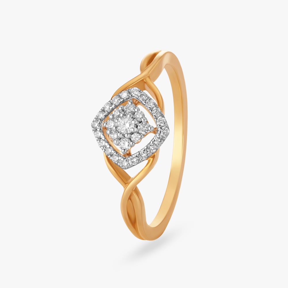 Infinity Loop Diamond Finger Ring,,hi-res image number null