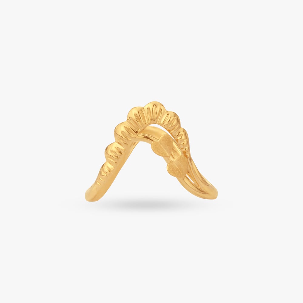 

Blossom Arc Gold Ring