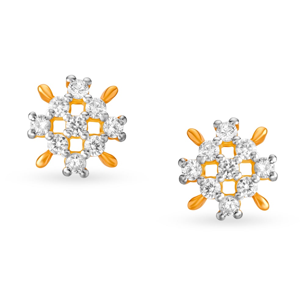 

Graceful Gold Stud Earrings for Kids
