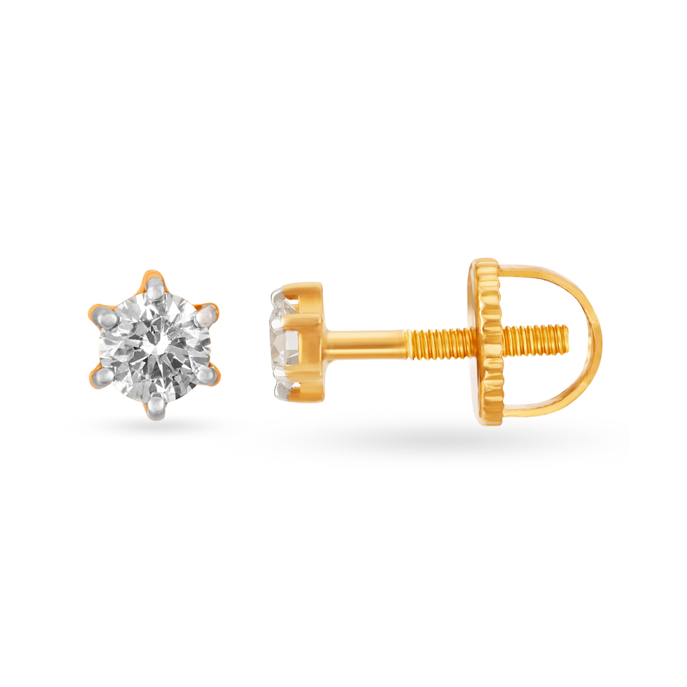 Subtle Diamond Stud Earrings,,hi-res image number null