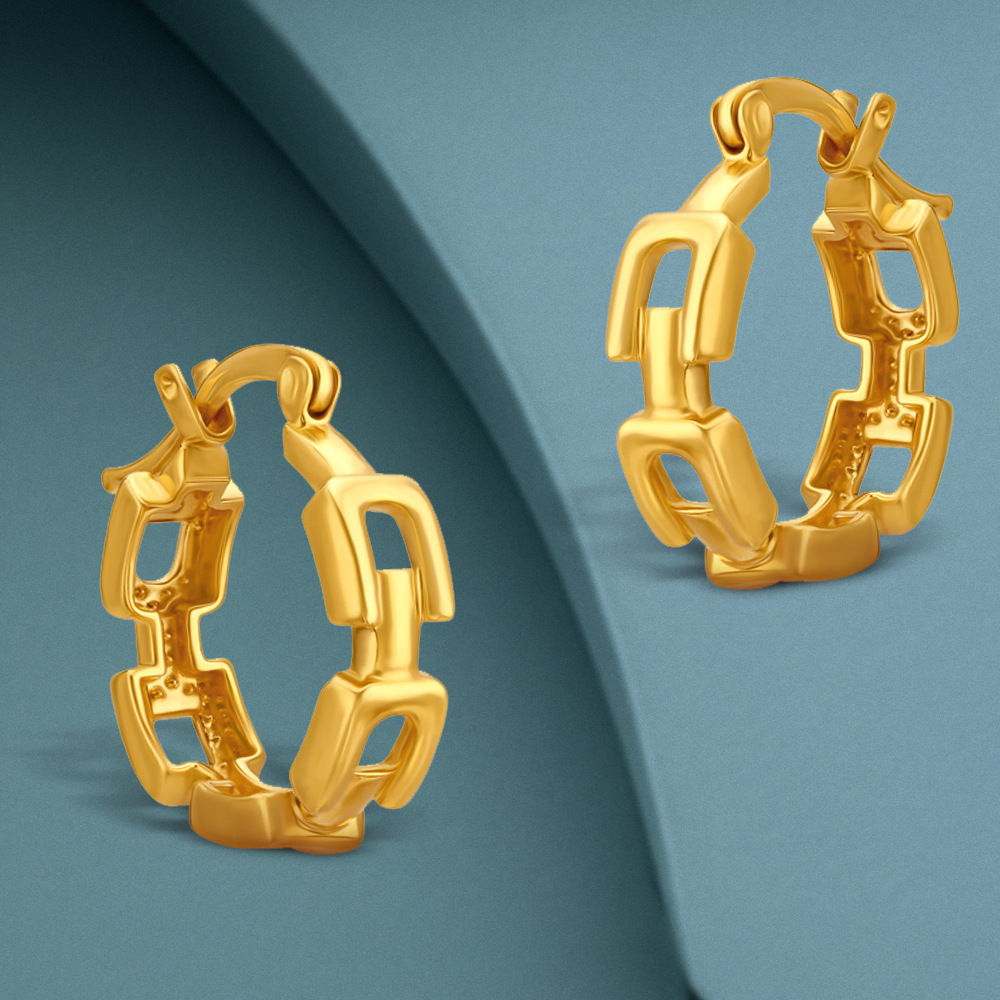 Charming Link Hoop Earrings,,hi-res image number null