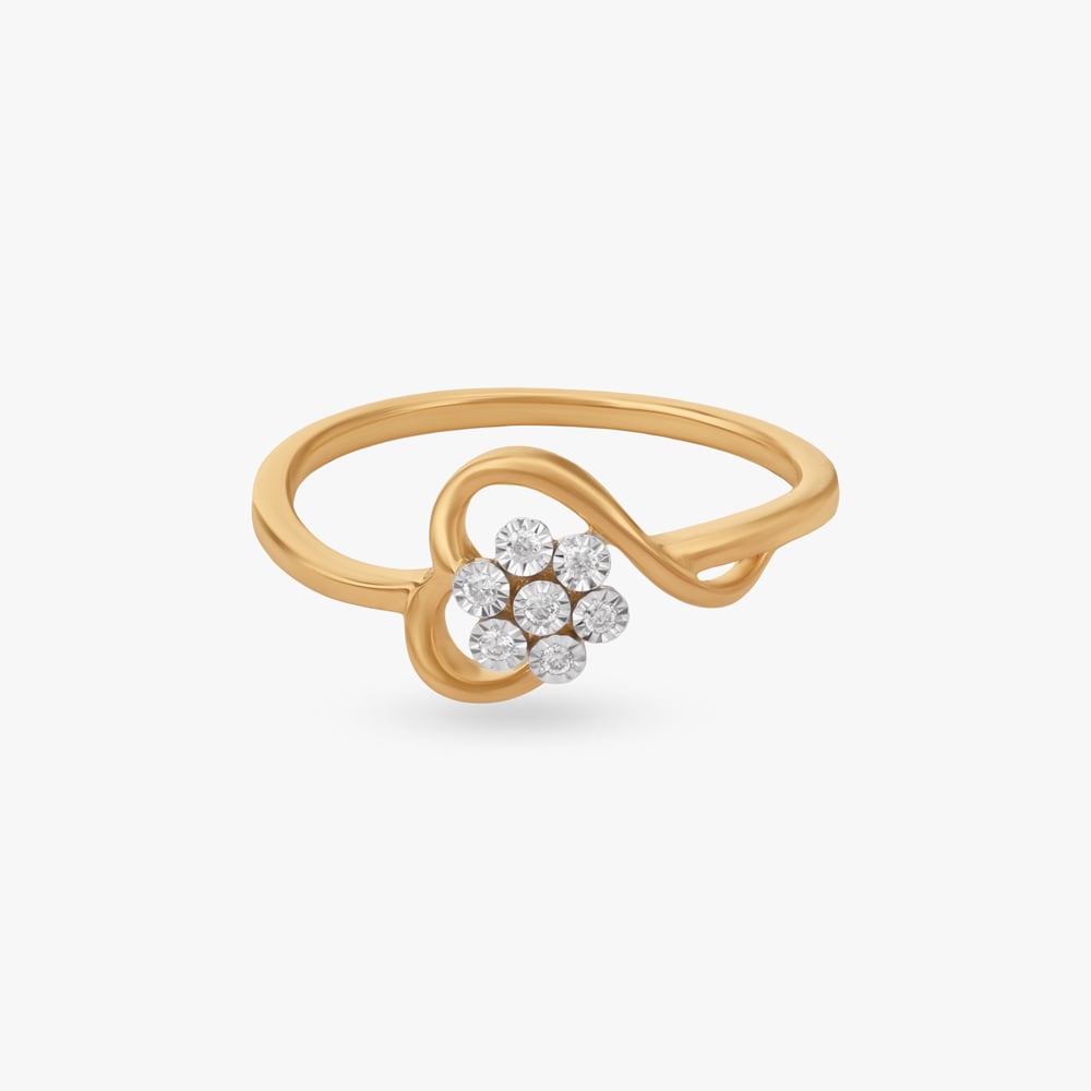 Bloom Curve Diamond Ring,,hi-res image number null