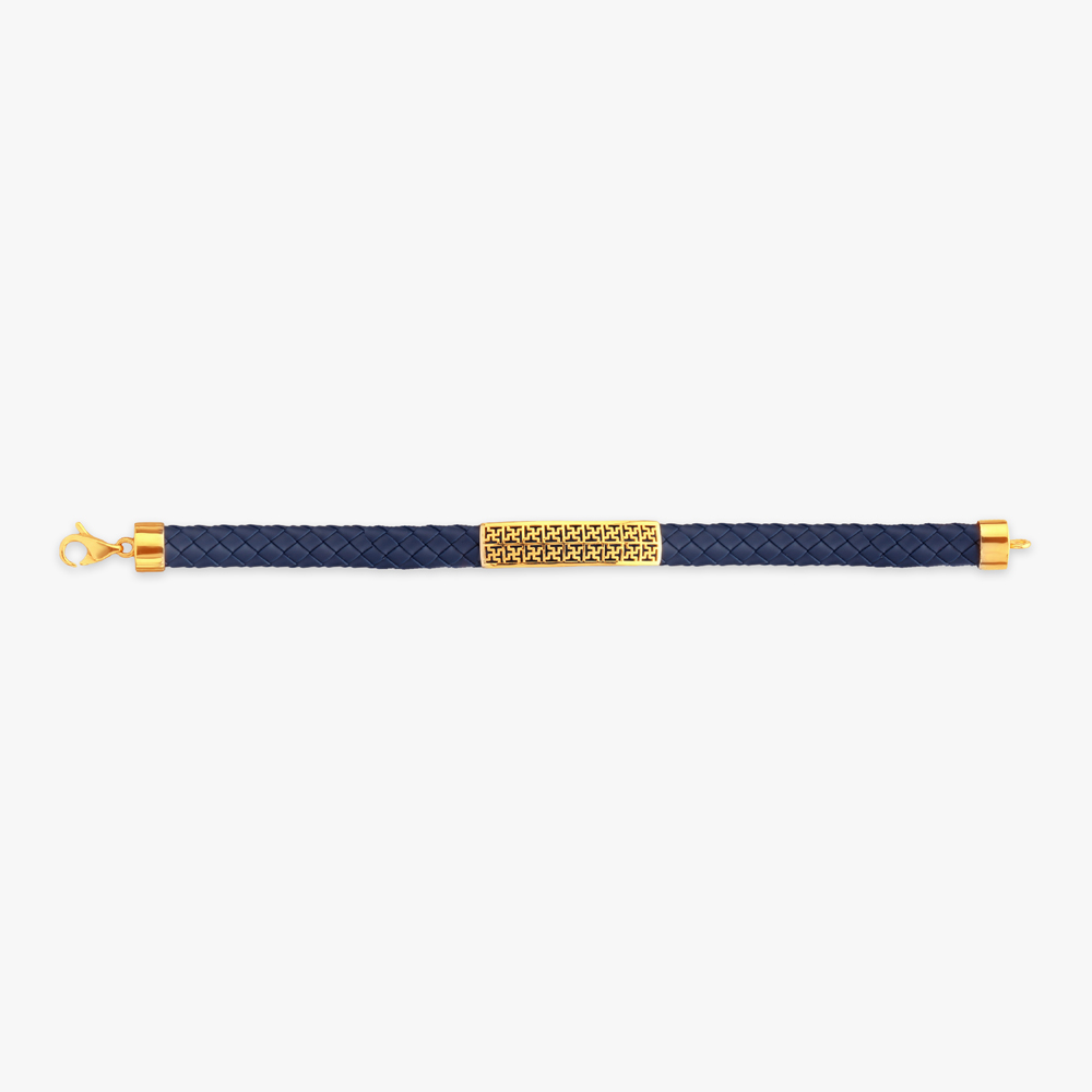 

Urban Maze Gold Bracelet for Men