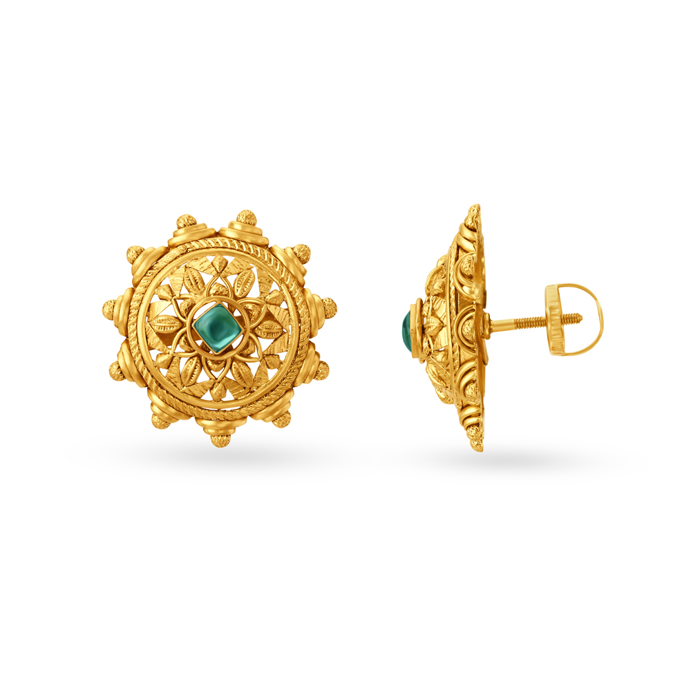Artsy Floral Pendant and Earrings Set,,hi-res image number null