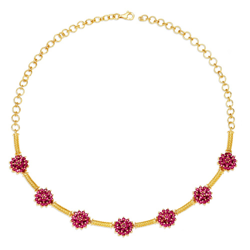 Aanya Ruby Necklace,,hi-res image number null
