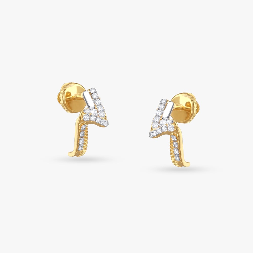 

Striking Shine Diamond Hoop Earrings